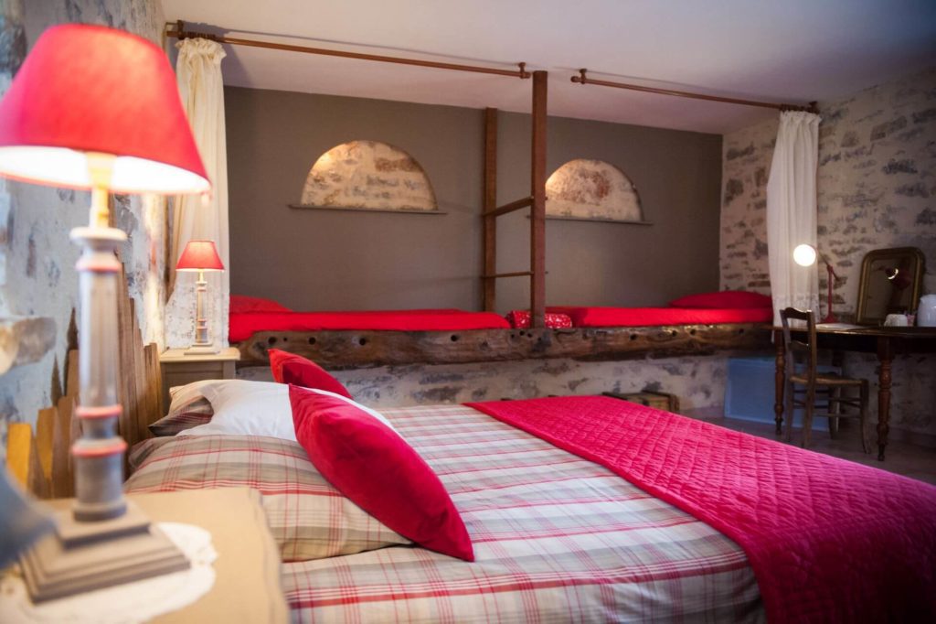 Chambre 4 personnes La Popie à la maison d'hôtes La Combe de Redoles
