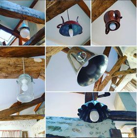 déco luminaires en matériaux recyclés
